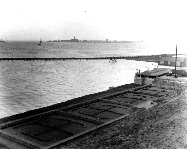 1953 - DICKIE DOYLE, THE LOWER PLAING FIELD INCLUDING THE RUNNING TRACK UNDER WATER, THIS IS NOW PART OF THE MARINA.jpg