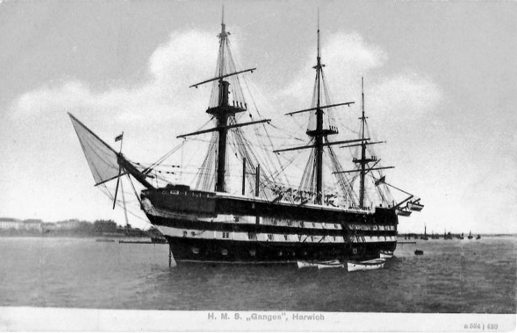 1900c - HMS GANGES AT HARWICH.png