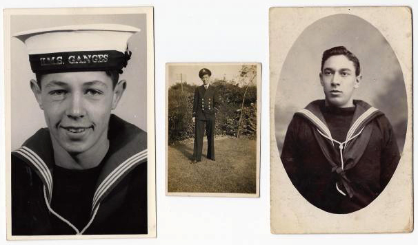 1966 - MIKE GWYNNE, KEPPEL 92 CLASS, 3 MESS, 03, ME, DAD (MERCHANT NAVY), GRANDAD (HMS HOOD).jpg