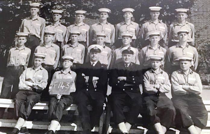 1965, 26TH JULY - JIM MERRITT, 77 RECR., FROBISHER, 34. 143 CLASS INSTR. FRANK HARDING
