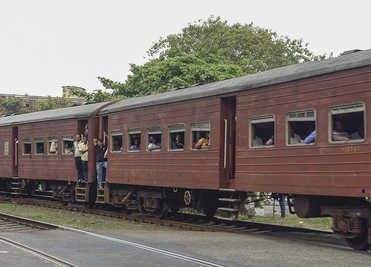 Packed train