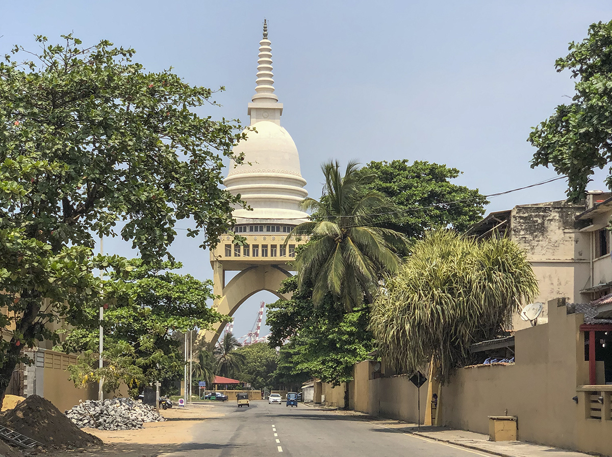 Temple in the port area