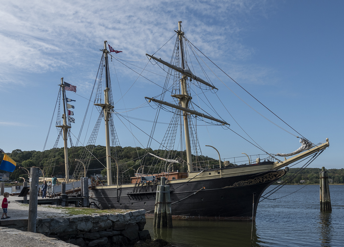 Joseph Conrad, moored at Mystic Seaport