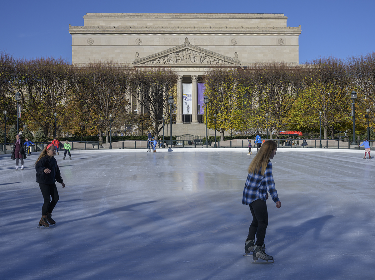 Ice skating and the National Archives