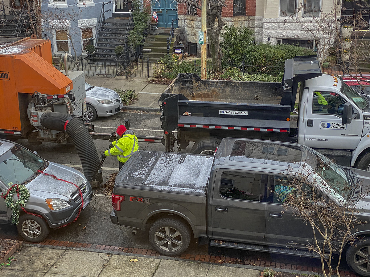 Vacuuming the streets