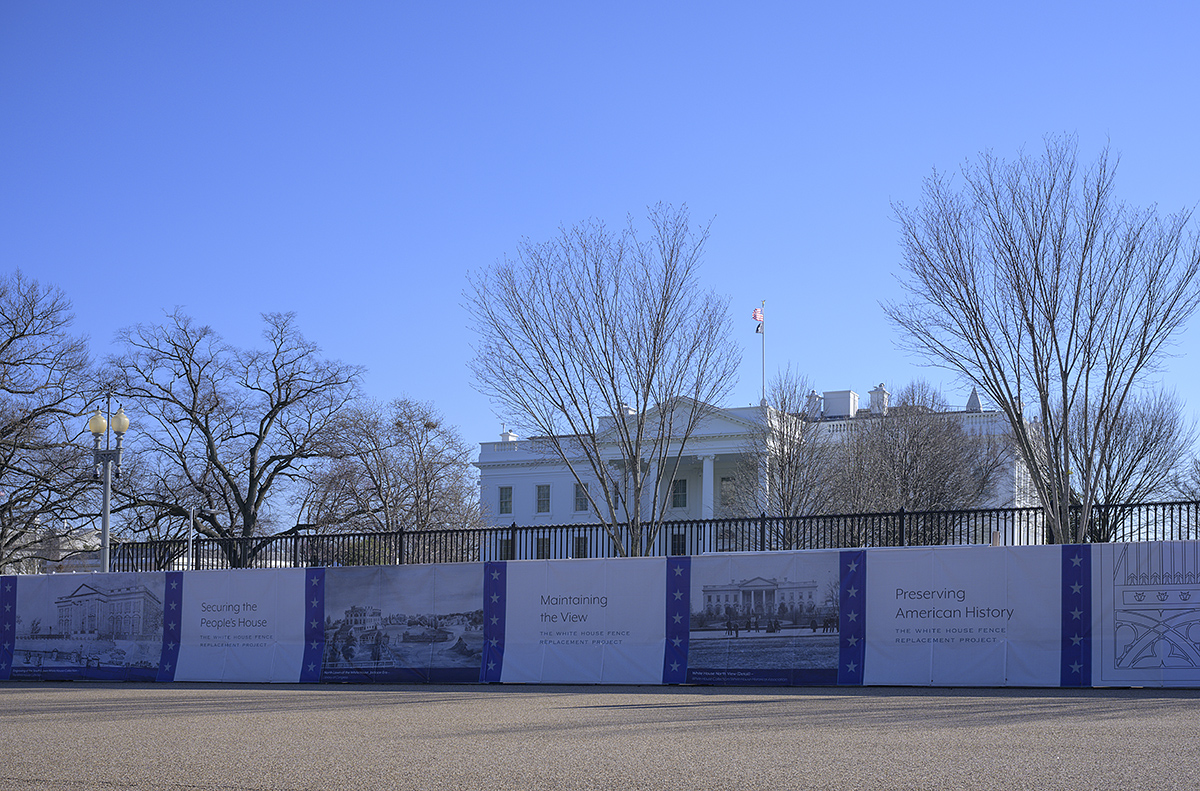 Securing the Peoples House -- with a 13-foot barrier