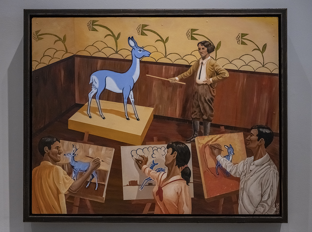 Bambi Makes Some Extra Bucks Modeling at the Studio, America Meredith (Cherokee), 2002