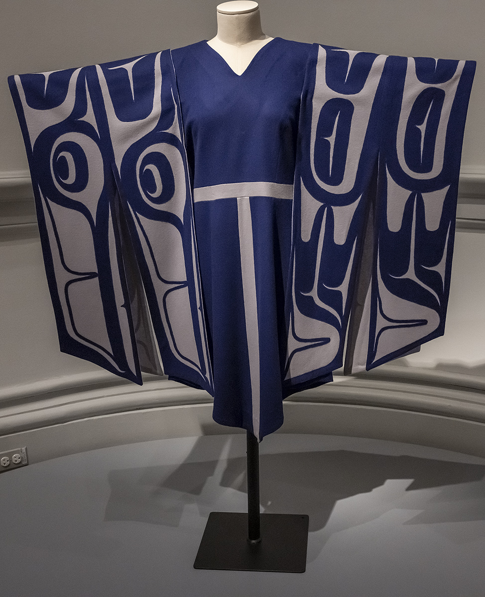 Hummingbird Copper Dress, Dorothy Grant (Haida) with Robert Davidson (Haida, Tlinglit), 1989