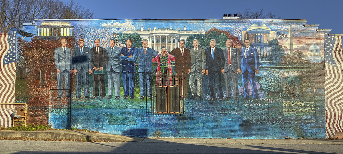 Mama Ayeshas Restaurant Presidential Mural