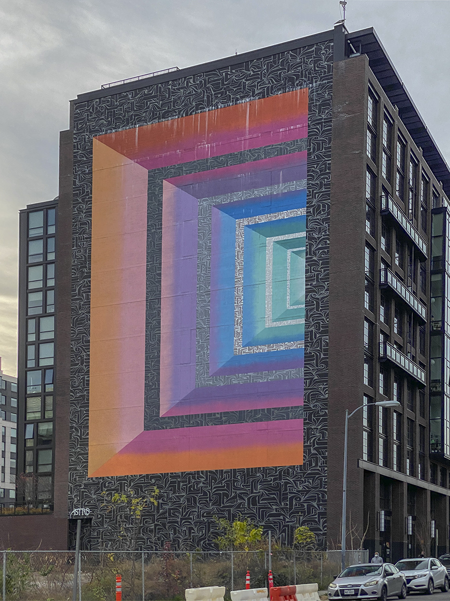 Another mural at the 100K Apartments