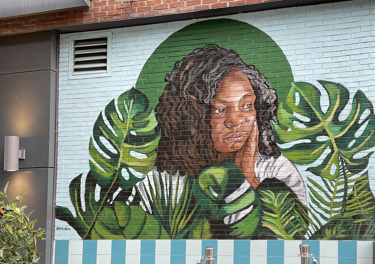 Restaurant mural
