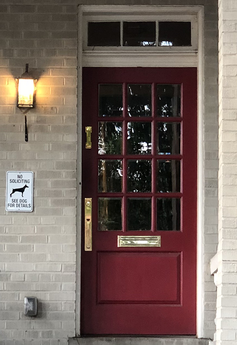 No soliciting  see dog for details