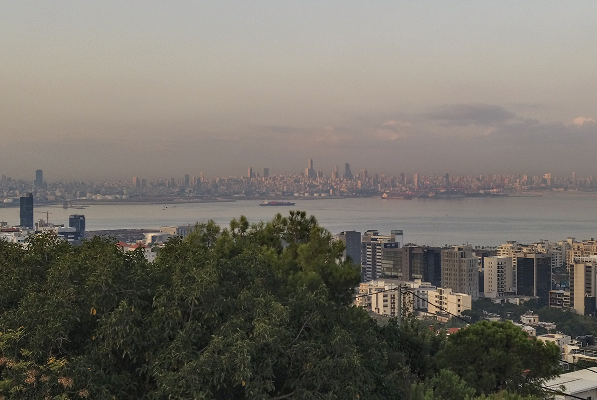 Beirut on a hazy morning
