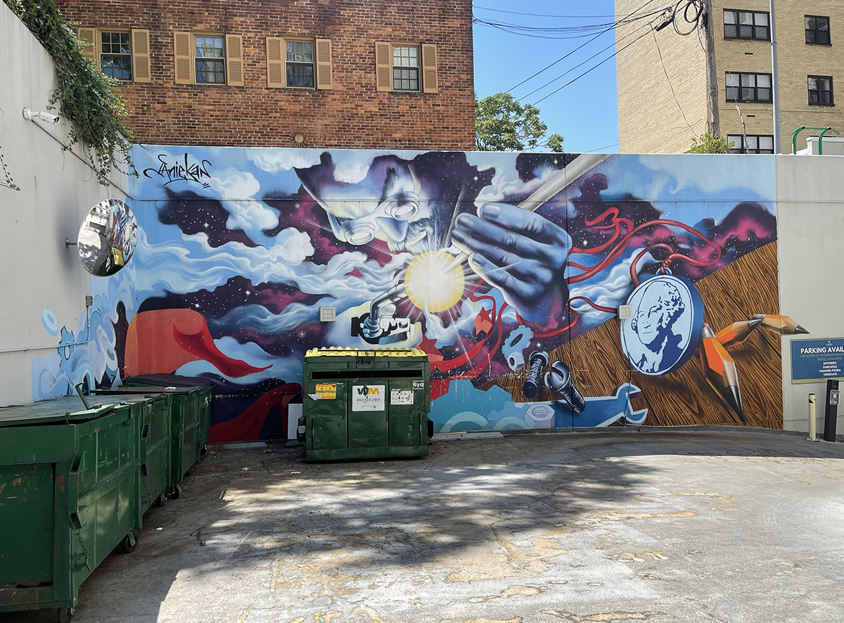 The hidden-away mural