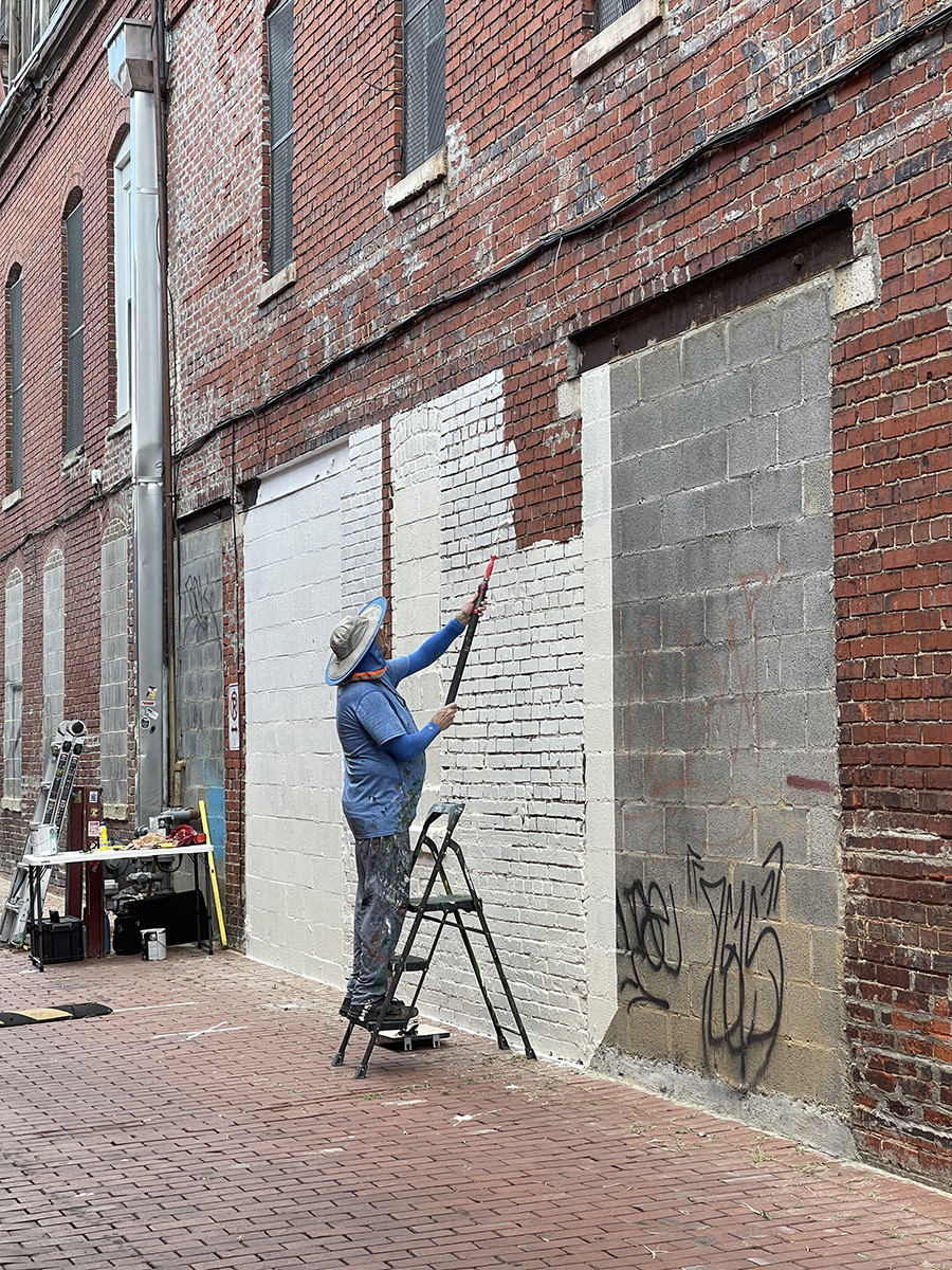 Getting ready for new murals