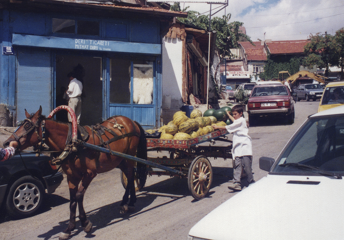 Selling melons in old Ankara