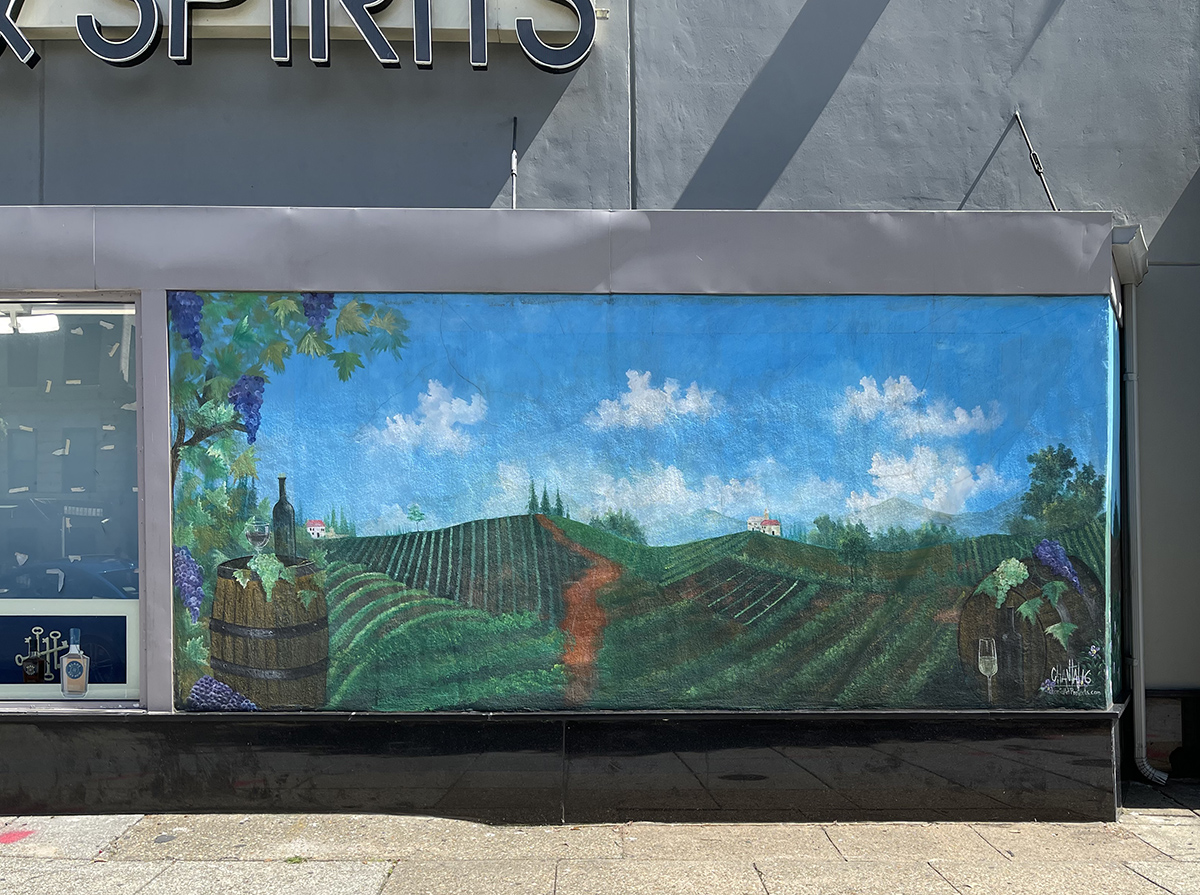 Perfect mural for a liquor store