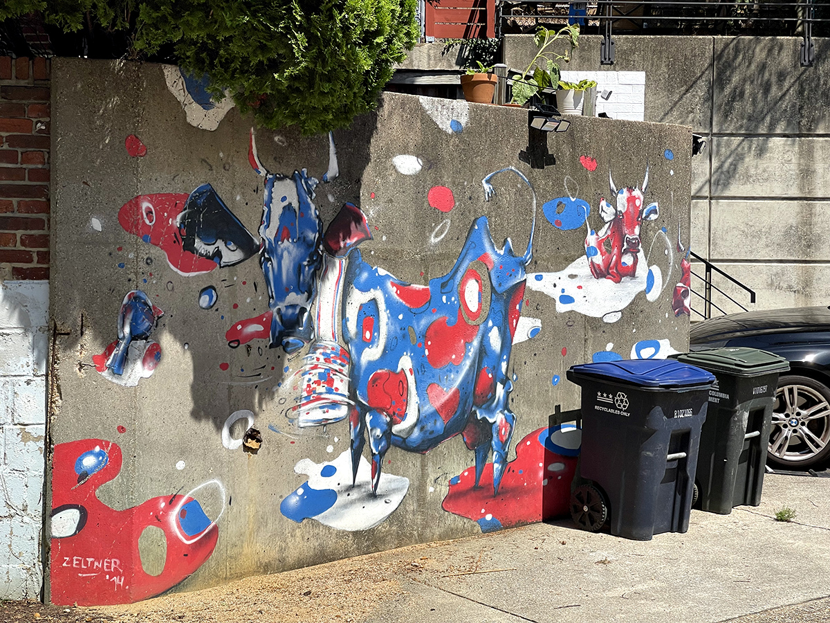 One way to disguise an ugly concrete wall
