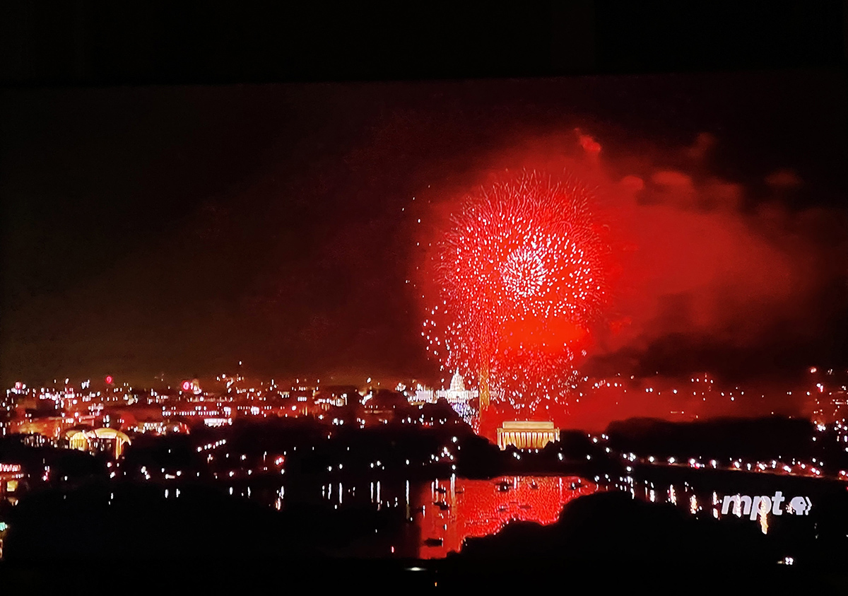 4th of July fireworks in Washington, DC
