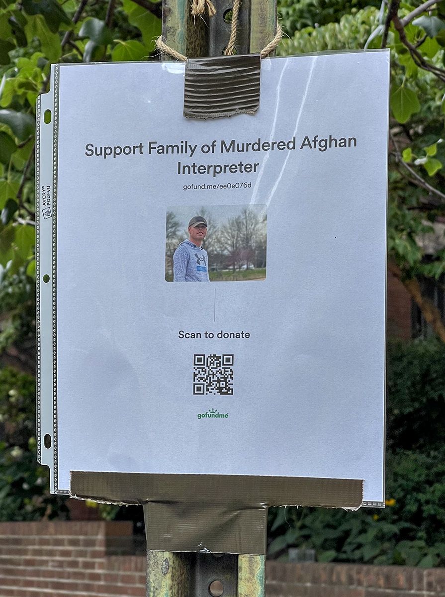 Support family of murdered Afghan interpreter