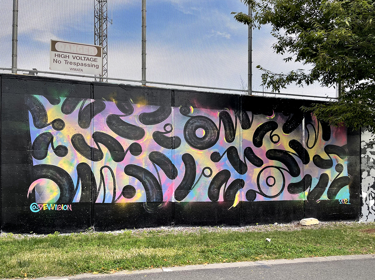 High voltage mural 