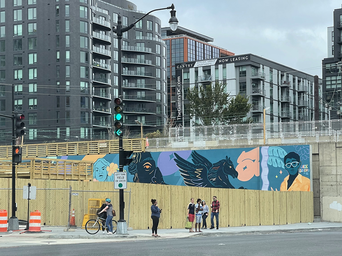 Murals in inexplicable places