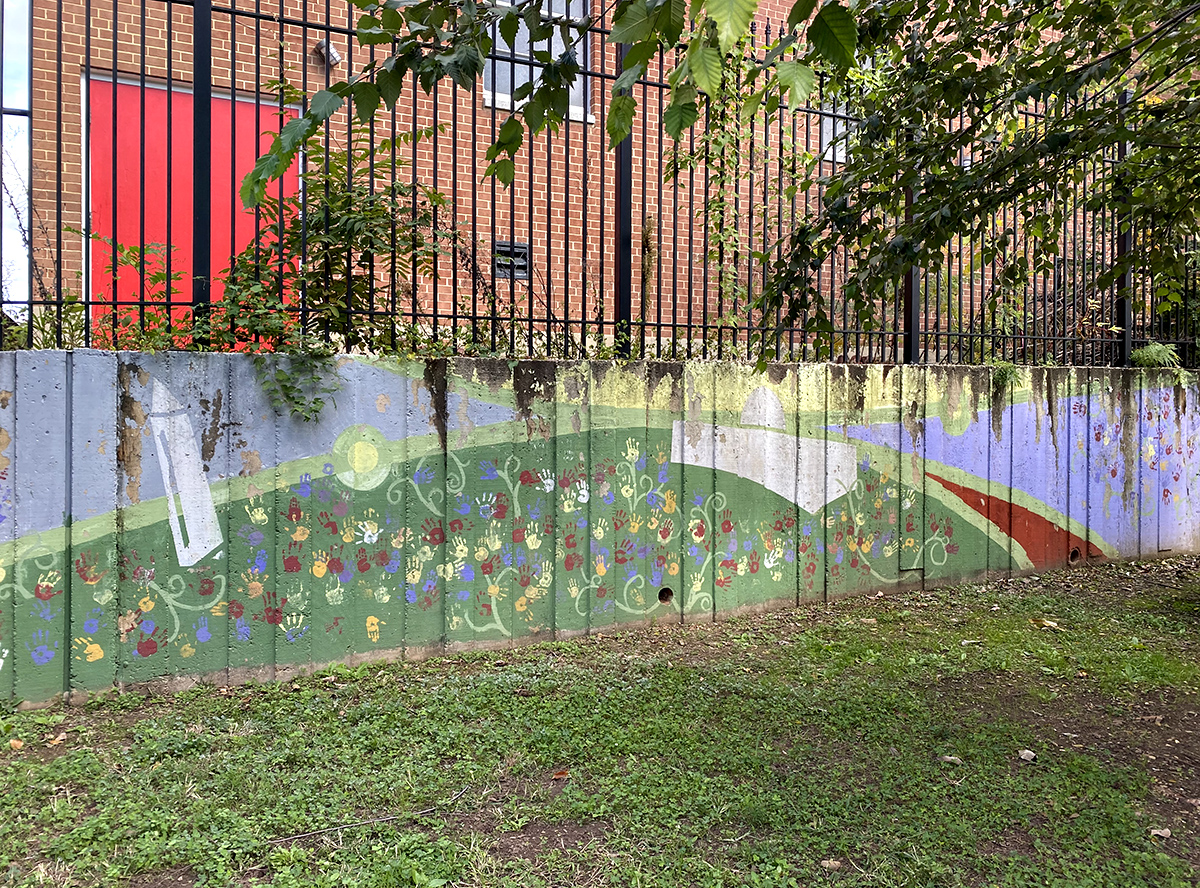 Schoolyard mural