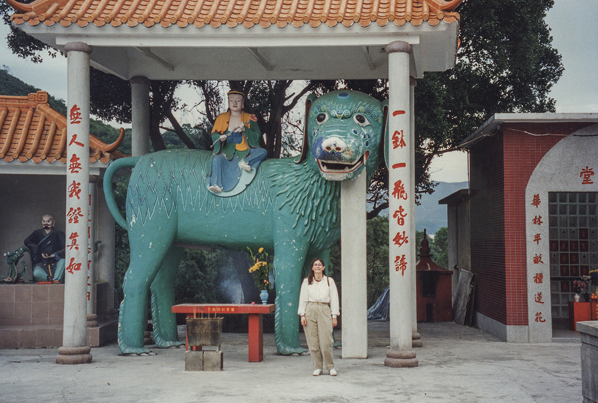 Interesting statue at the monastery