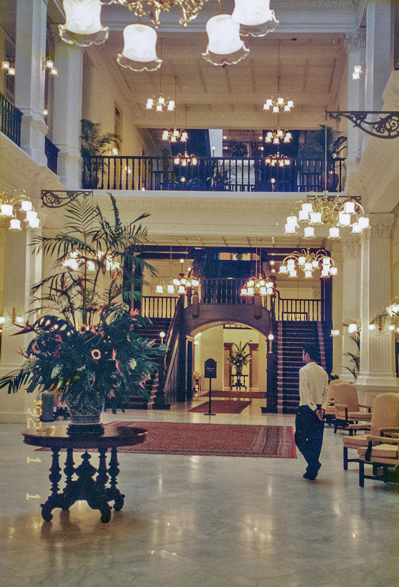 Inside the Raffles Hotel, Singapore