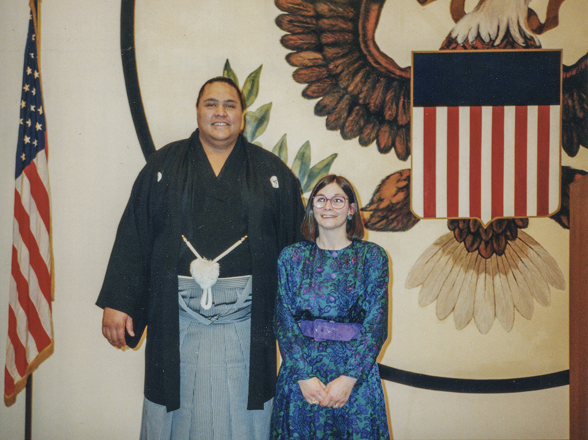 Akebono at embassy event