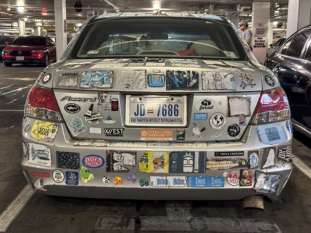 The over-decorated car