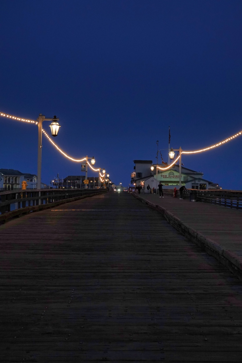 Stearns Wharf at night