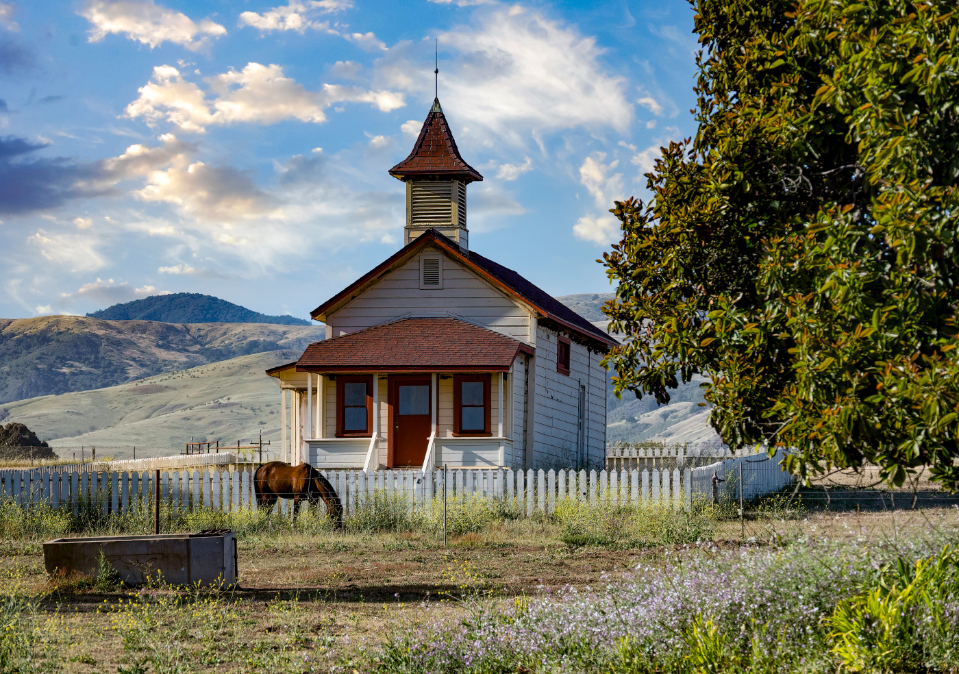 An old schoolhouse - San Simeon