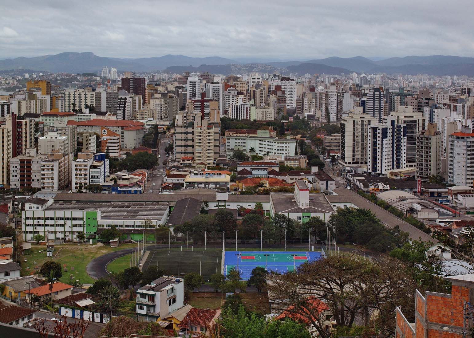 Florianpolis downtown; seen from Monte Serrat square.
