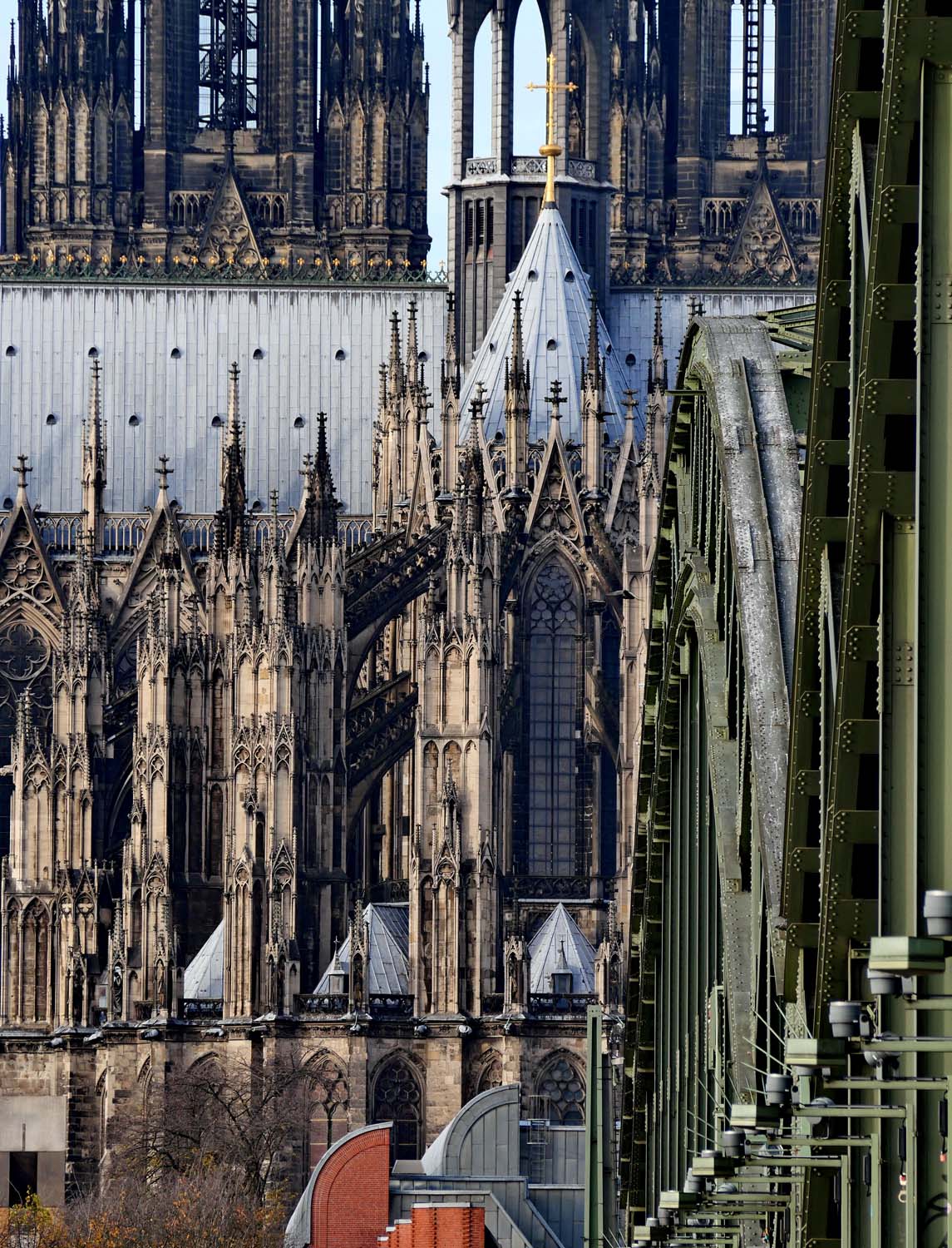 The cathedral, seen from the bridge. 