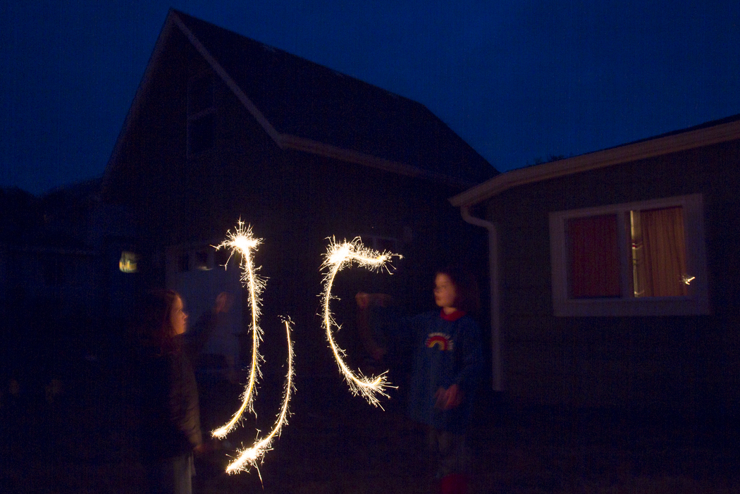 Sparkler fun