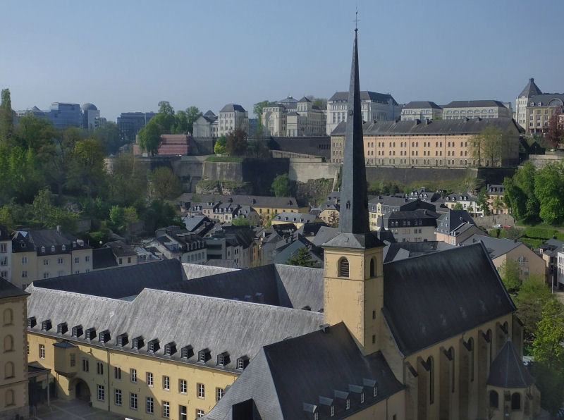  St Johns church Grund from Alzette gorge