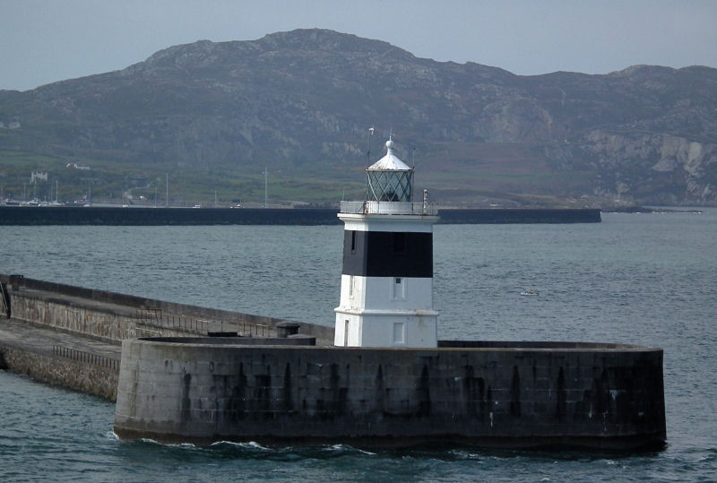 Holyhead lighthouse and mountain