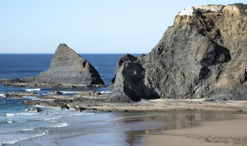 Odeceixe beach and cliffs