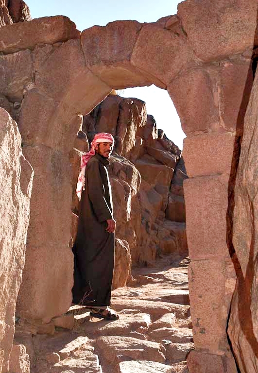 Nearing Elijah's Basin on Mt Sinai, Egypt
