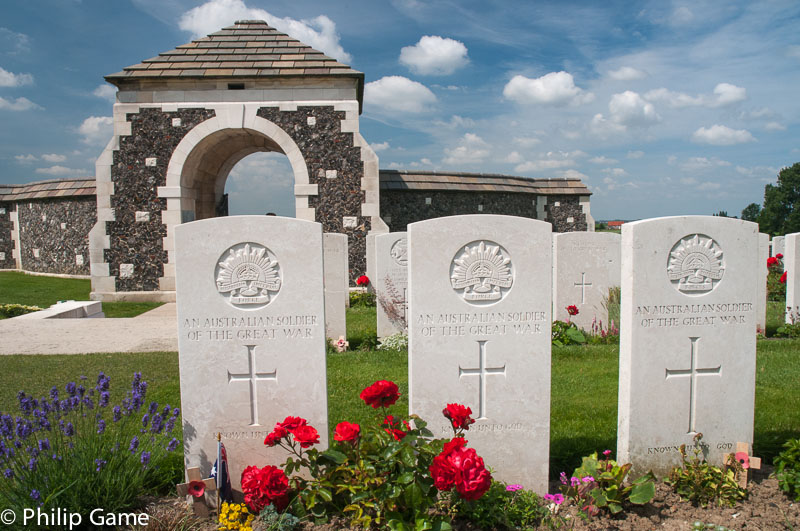 Three Australians Known Unto God at Tyne Cot Military Cemetery