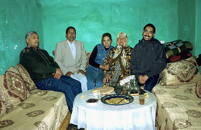 An hospitable village family at home, outside Meknes