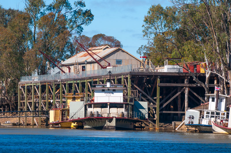 Restored paddlesteamer wharf