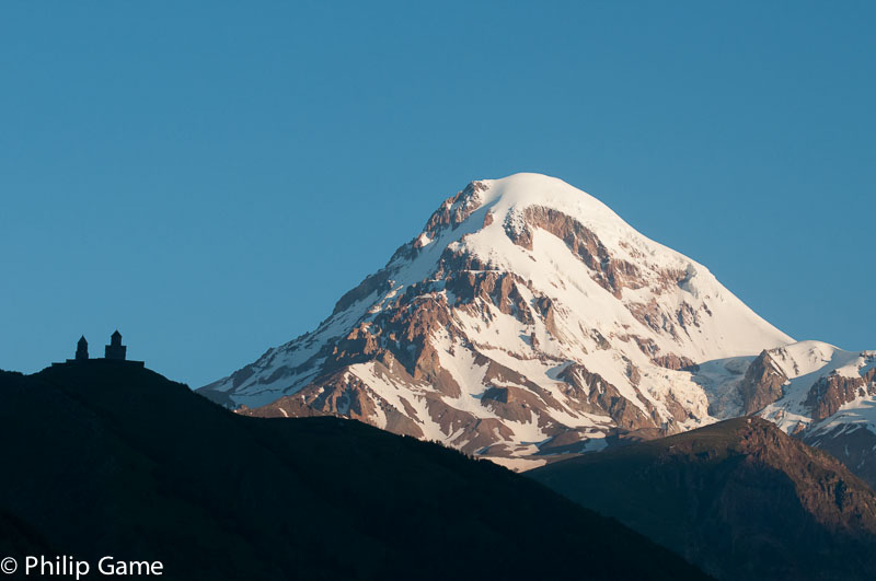 Mt Kazbek, early morning