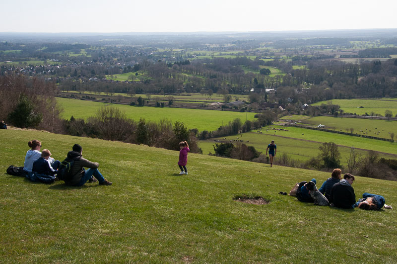 The view from Box Hill, Surrey