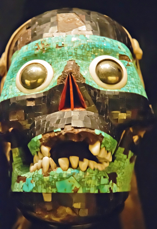 Aztec death mask, British Museum, London