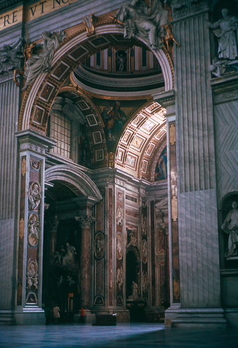 Inside the Basilica of St Peter, Vatican City, Rome