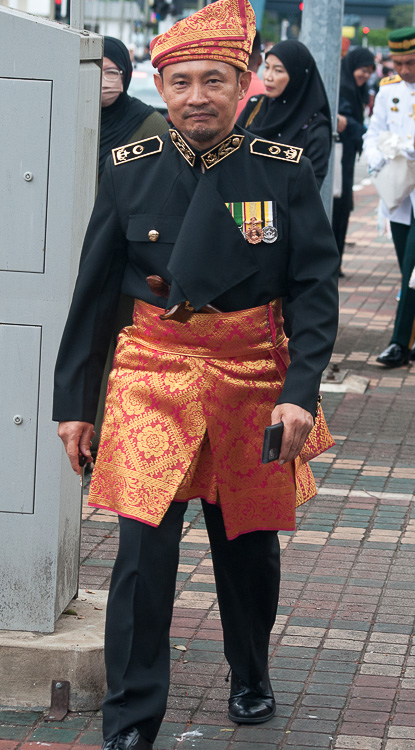 VIPs arrive for the Sultans 77th Birthday Parade, Bandar Seri Begawan Brunei
