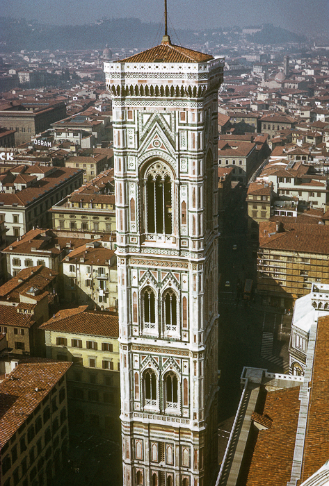 Tower of the Duomo or cathedral, Florence, Italy