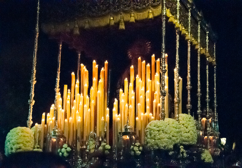 Floats or pasos during Semana Santa, the Easter Holy Week